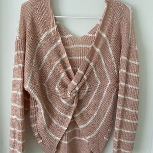 BLUSH PINK KNIT SWEATER - sz L